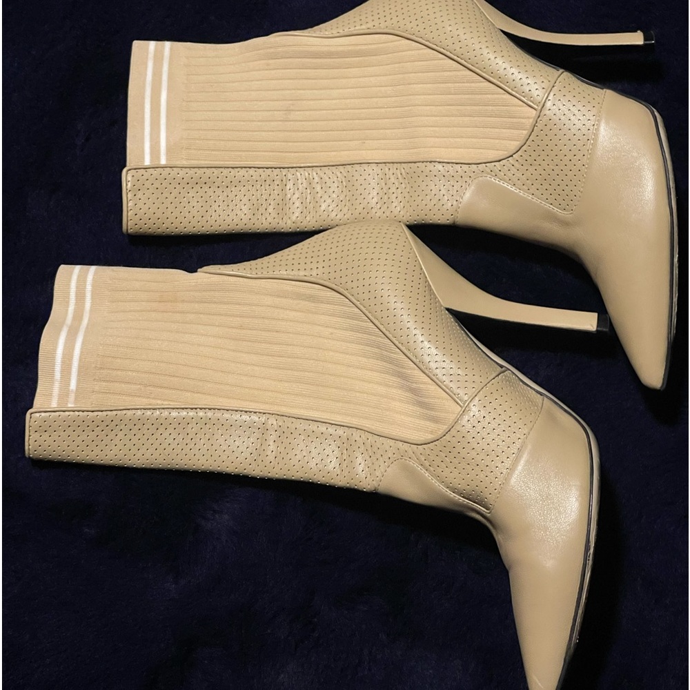 Fendi Leather Sock Boots